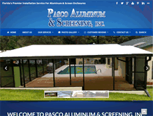 Tablet Screenshot of pascoaluminum.com